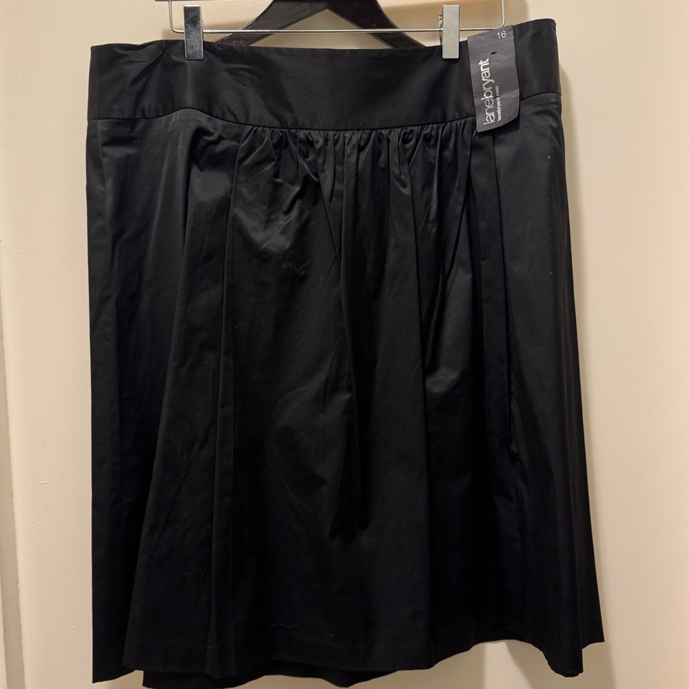 Vintage Lane Bryant Black PleatedSkirt- Lane Bryant pleated women's skirt